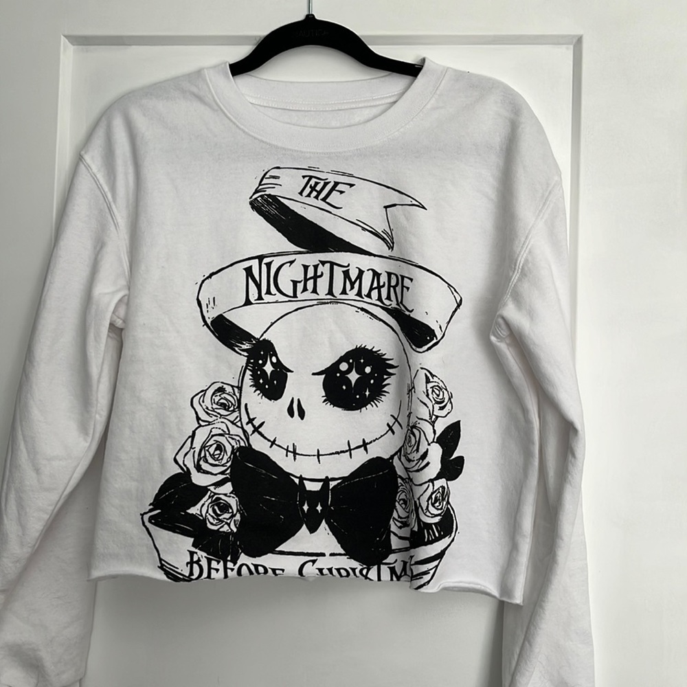 Nightmare Before Christmas Crop Top Sweater